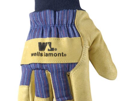 Wells Lamont Men s Cold Weather Work Gloves Tan Blue XL 1 pk For Cheap