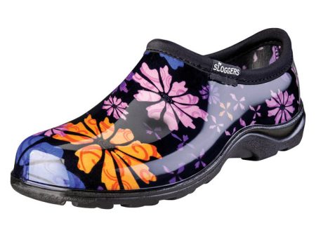 Sloggers Flower Power Women s Garden Rain Shoes 7 US Black For Sale