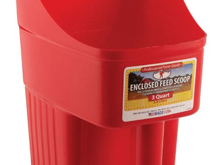 Little Giant Plastic Red 3 qt Feed Scoop on Sale