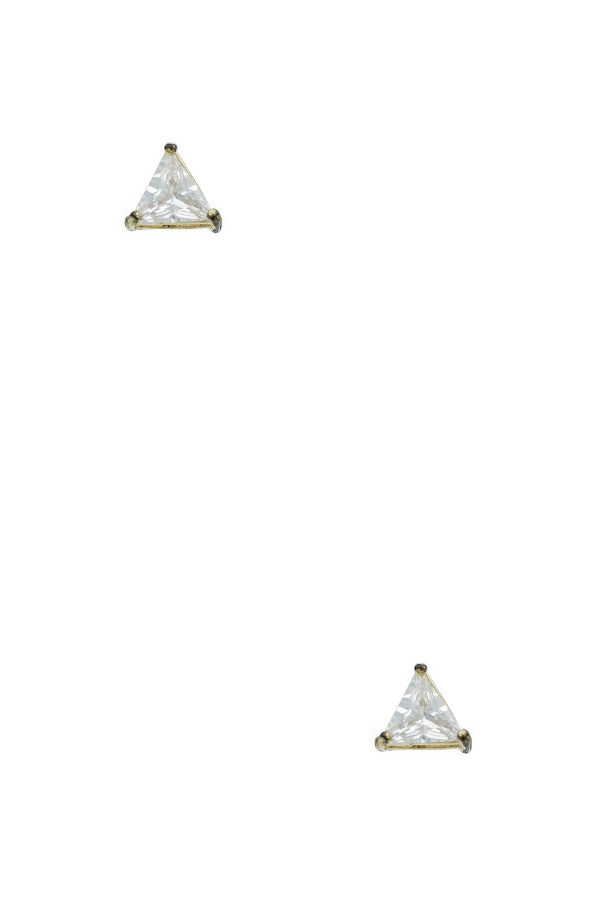 Triangle 7mm Crystal Stud Earring Discount