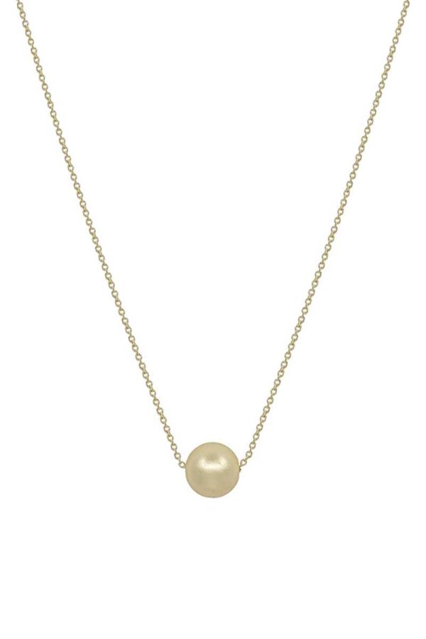 Metal Chain Pearl Pendant Necklace Online Sale