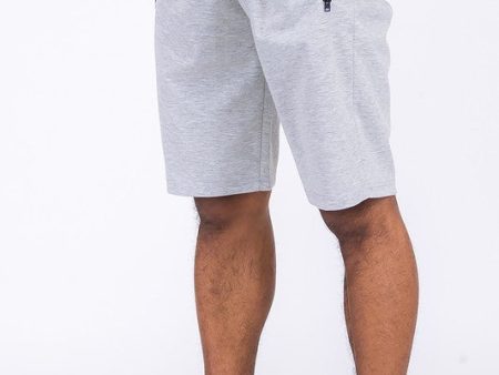 Cotton Blend Lounge Sweat Shorts with Zipper Pockets Sale