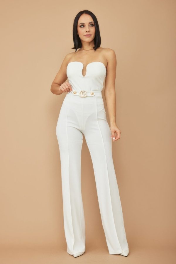 Cg Buckle And Button Detail Pants Hot on Sale