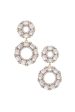 Double Circle Rhinestone Earring Hot on Sale