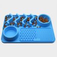 Dog Silicone Licking Pad Pet Licking Mat Silicone Smelling Mat Multifunctional Food Bowl Pets Supplies Discount