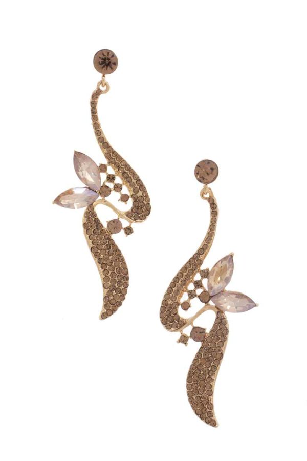 Rhinestone Dangle Earring Online Sale