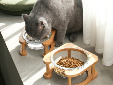 Glass cat bowl cat food bowl cat food bowl Cheap