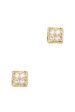 Secret Box Square Stone Stud Earring For Cheap