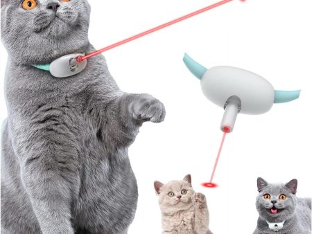 Automatic Cat Toy Smart Laser Teasing Cat Collar Electric USB Charging Kitten Amusing Toys Interactive Training Pet Items Supply