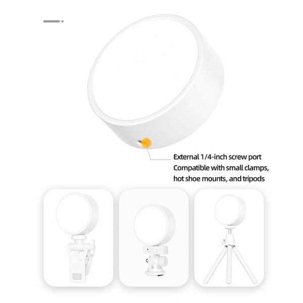 Mini fill light, mobile tofu selfie light, video conference live light, magnetic pocket light Discount