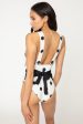 Marina West Swim Beachy Keen Polka Dot Tied Plunge One-Piece Swimsuit Online