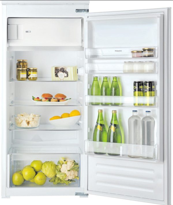 Hotpoint HSZ12A2D2 54cm Integrated Upright Fridge with Ice Box - Sliding Door Fixing Kit - White - E Rated Sale