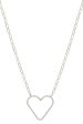 Metal Chain Heart Pendant Necklace Fashion