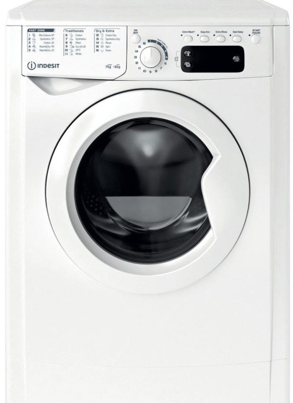 Indesit EWDE761483W 7Kg   6Kg Washer Dryer with 1400 rpm - White - D Rated on Sale