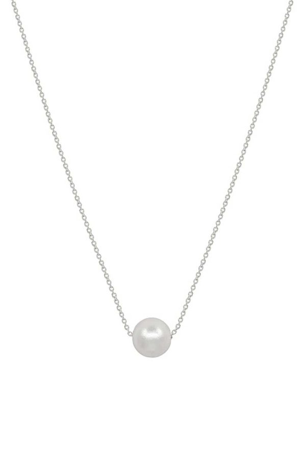 Metal Chain Pearl Pendant Necklace Online Sale