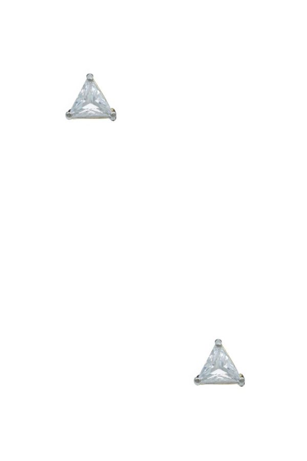 Triangle 7mm Crystal Stud Earring Discount