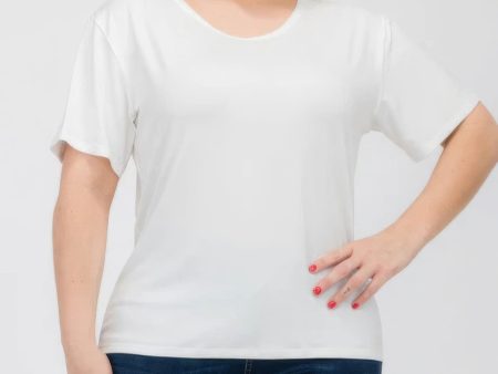 Plus Size Basic Short Sleeve T-shirt For Cheap