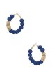 Clay Ball With Metal Accent Hoop Earring Online Sale