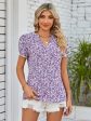 Mandy Floral Notched Neck Blouse Sale