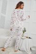 Flamingo Long Sleeve Top and Pants Lounge Set Online Sale