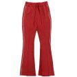 Mens Side Pipe Stacked Flare Pants Fashion