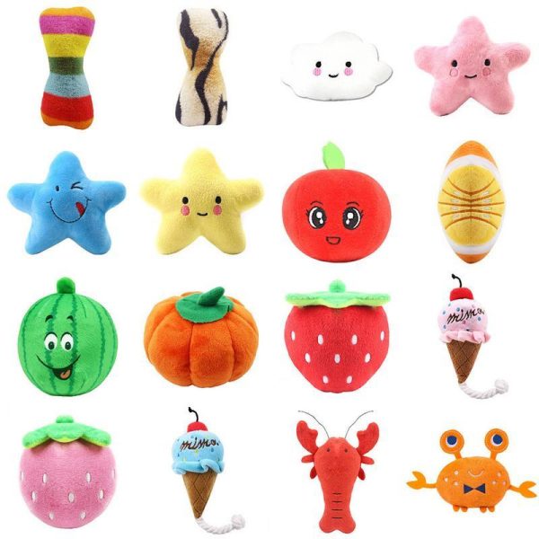 Gooddog, perro, juguetes de peluche, frutas, dibujos animados, mascotas, gatos, juguetes, suministros para mascotas For Discount