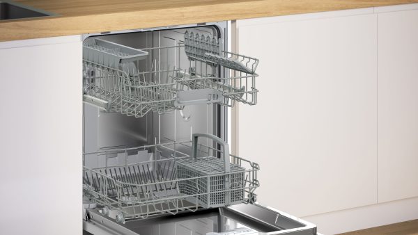 Bosch Series 2 SMI2HTS02G Wifi Connected Semi Integrated Standard Dishwasher - Stainless Steel - D Rated For Discount