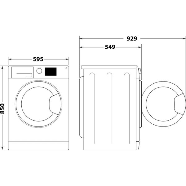 Indesit EWDE761483W 7Kg   6Kg Washer Dryer with 1400 rpm - White - D Rated on Sale