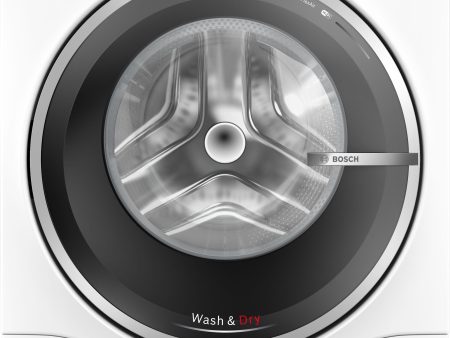 Bosch Serie 8 WNC25410GB Wifi Connected I-DOS 10.5Kg   6Kg Washer Dryer with 1400 rpm - White - D Rated For Discount