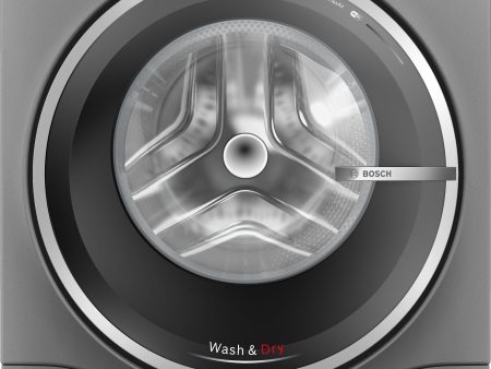 Bosch Serie 8 WNC254ARGB Wifi Connected I-DOS 10.5Kg   6Kg Washer Dryer with 1400 rpm - Cast Iron Grey - D Rated on Sale