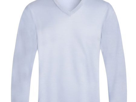 Solid V-neck Sweater For Discount