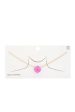 Iridescent Circle Gold Dipped Necklace Online Sale