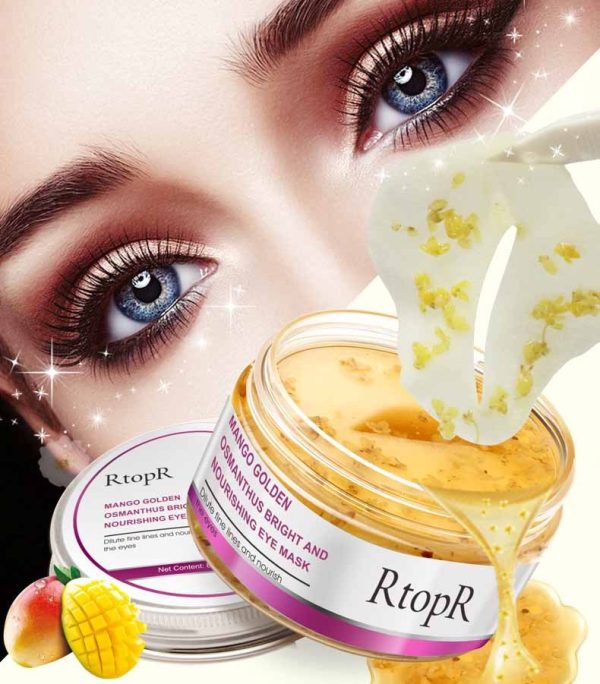 Eye Mask Mango Golden Osmanthus Bright And Nourishing Skin Care Anti-Puffiness Dark Circle Anti-Aging Treatment Mask Online Sale