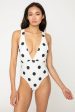 Marina West Swim Beachy Keen Polka Dot Tied Plunge One-Piece Swimsuit Online