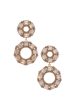 Double Circle Rhinestone Earring Hot on Sale