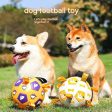 Dog Interactive Football Toys Children Soccer Dog Outdoor Training Balls Pet Sporty Bite Chew Teething Ball With Cute Printing Online now