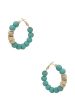 Clay Ball With Metal Accent Hoop Earring Online Sale