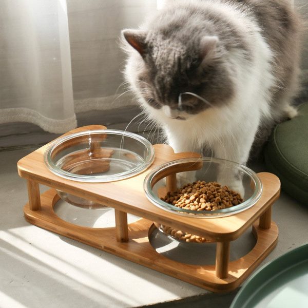 Glass cat bowl cat food bowl cat food bowl Cheap