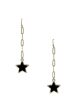 Chain Link Marble Star Earring For Sale