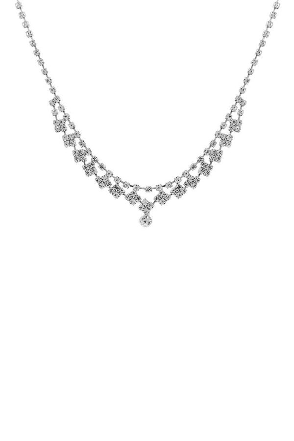 Stylish Rhinestone Design Crystal Necklace on Sale