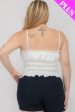 Plus Size Tiered Shirred Body Crop Top Sale