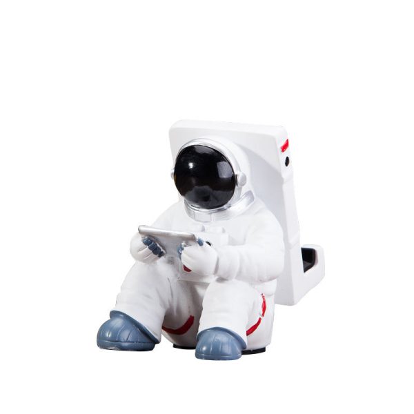 Simple Astronaut Mobile Phone Stand Student Desktop Holder Cute Spaceman Cell Phone Holder Creative Gift Small Desk Decoration Online Hot Sale