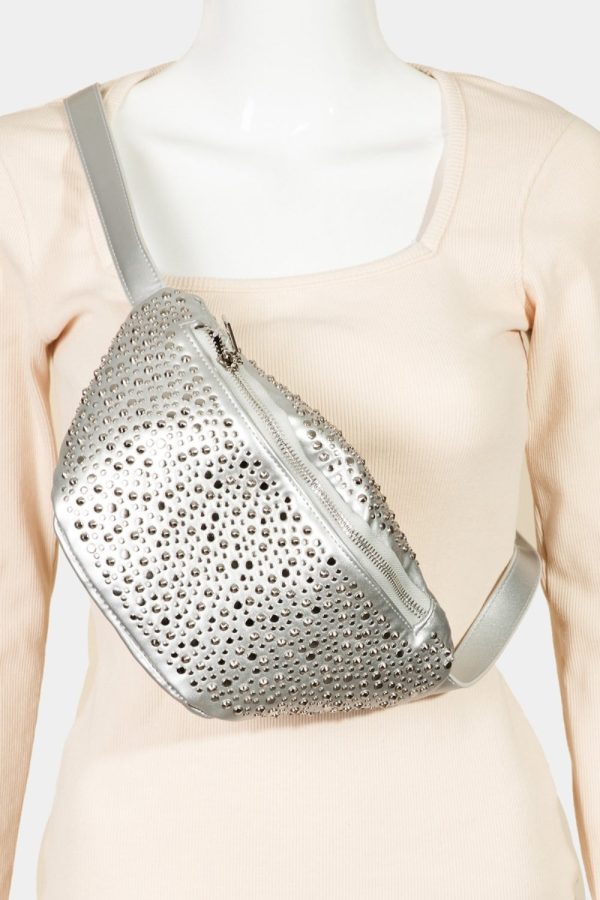 Fame Studded Crossbody Bag Online Sale