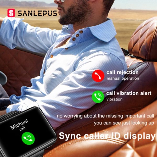 NEW SANLEPUS Smart Watch Men Women Smartwatch With Wireless Headphones Bluetooth Headphones Earbuds Sport Fitness Bracelet Online Hot Sale