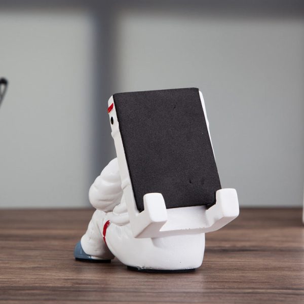 Simple Astronaut Mobile Phone Stand Student Desktop Holder Cute Spaceman Cell Phone Holder Creative Gift Small Desk Decoration Online Hot Sale