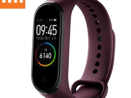 Chinese Version Xiaomi Mi Band 4 5ATM Heart Rate Smart Wristband (Wine Red) Cheap