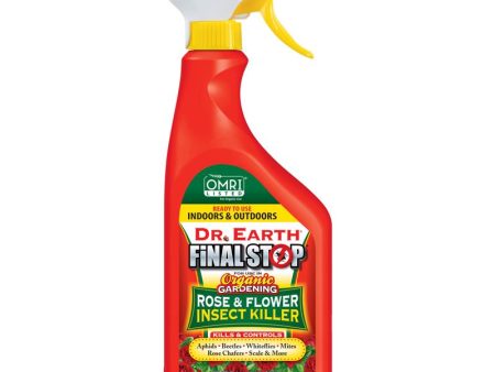 Dr. Earth Final Stop Rose & Flower Organic Insect Killer Liquid 24 oz Online Sale