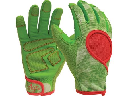 Digz Signature Women s Indoor Outdoor Gardening Gloves Green L 1 pk on Sale