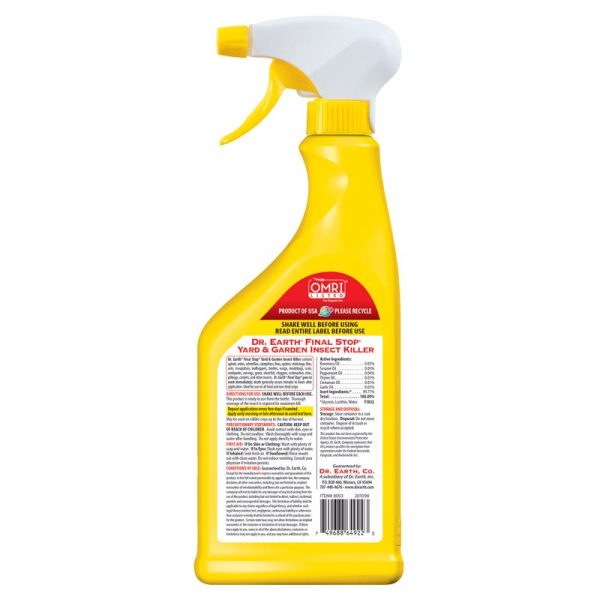 Dr. Earth Final Stop Yard & Garden Organic Insect Killer Liquid 24 oz on Sale