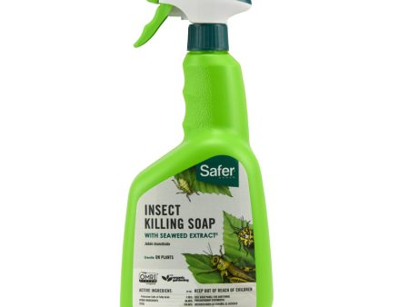 Safer Brand Organic Insect Killing Soap Liquid 32 oz For Sale